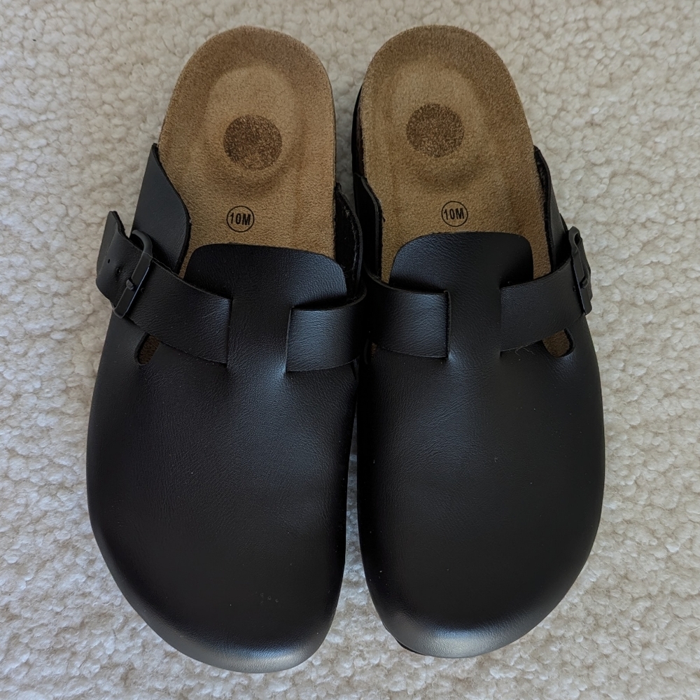 Brand New Cushionaire Black Slip-on Clogs